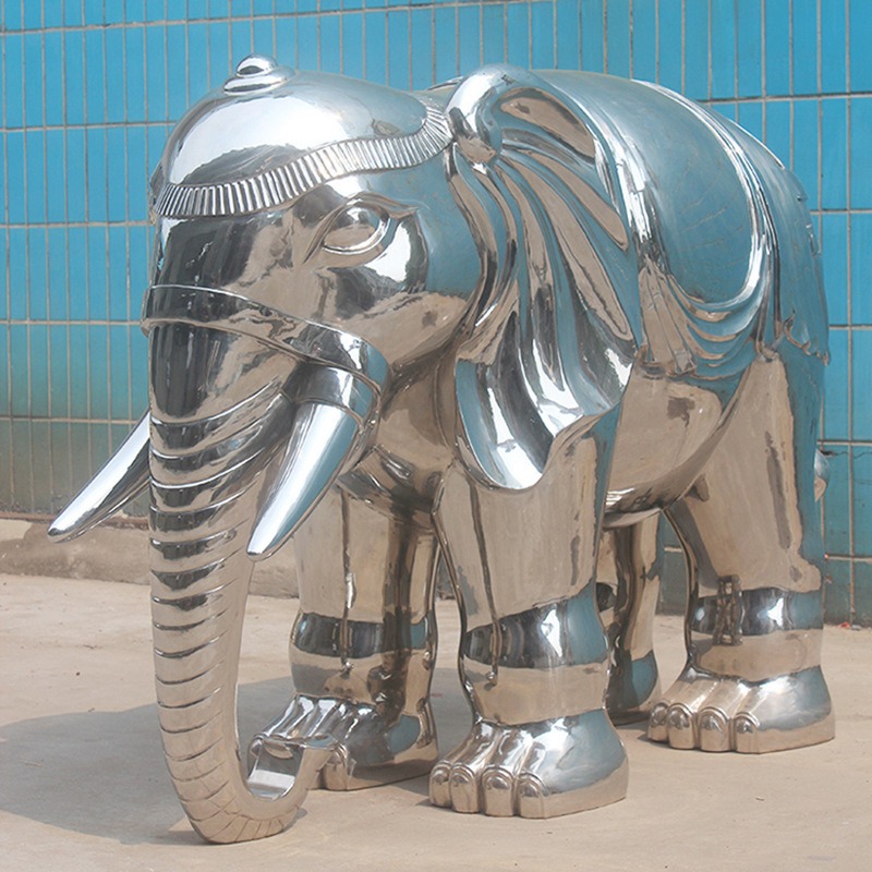 不锈钢雕塑厂 动物雕塑 304镜面大象雕塑 户外广场雕塑 园林景观装饰摆件