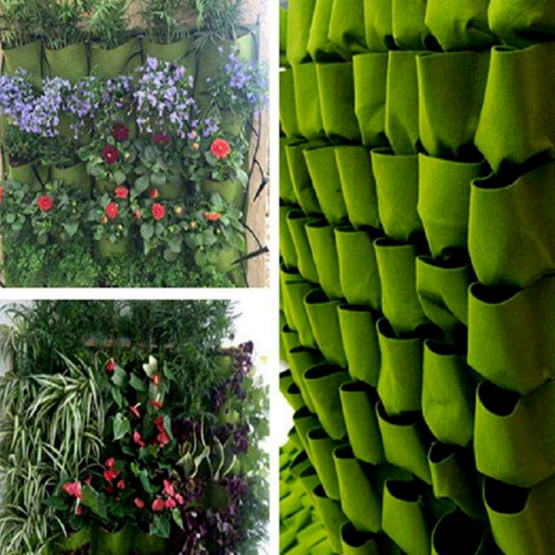 植物袋 厂家供应 林园种植 毛毡种植袋 壁挂式植物袋 垂直立体绿化植物袋图片