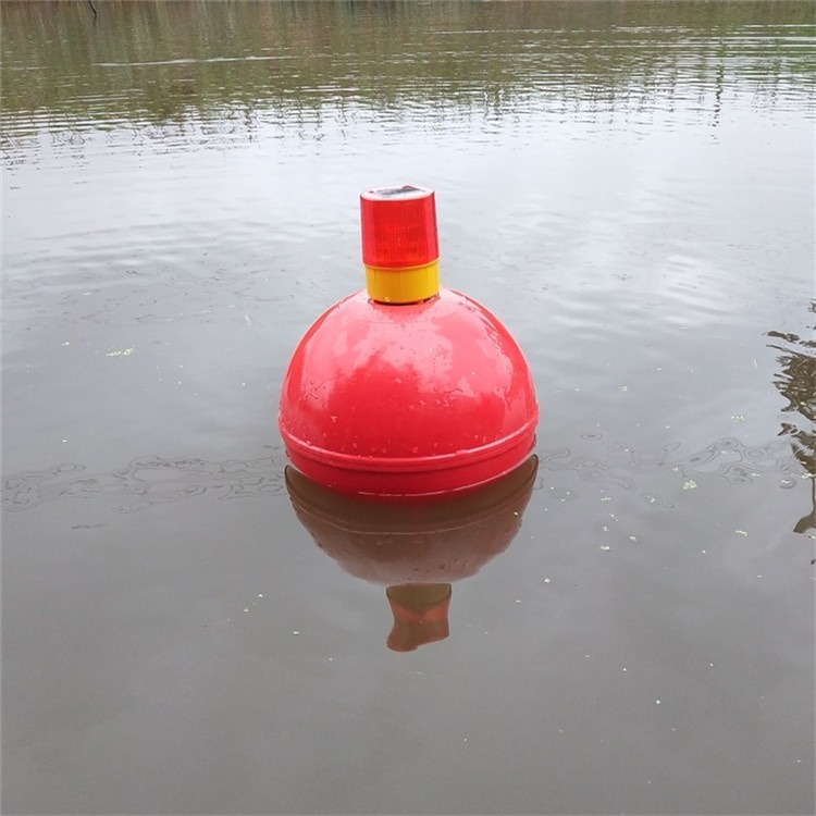 青海水库区域划分隔离塑料浮漂30公分球形浮体