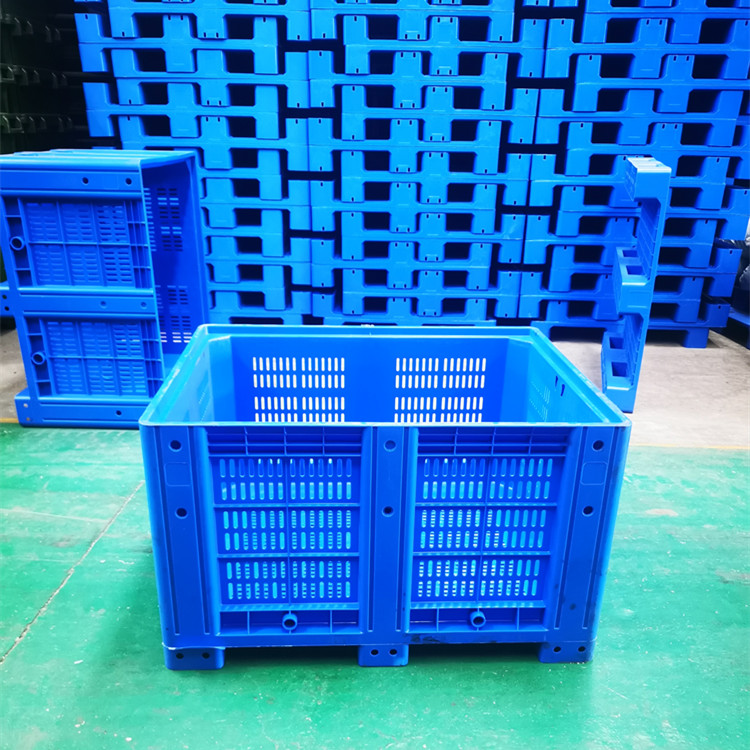 重庆赛普实业厂家供应 货物周转箱 蓝色货物箱 1210塑胶箱图片