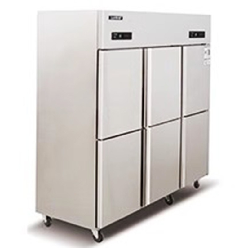 洛德冰箱QB1.6L6LD 洛德六门直冷冷藏柜 商用厨房冷柜 6门不锈钢冷藏保鲜冰柜 洛德六门商用冰箱