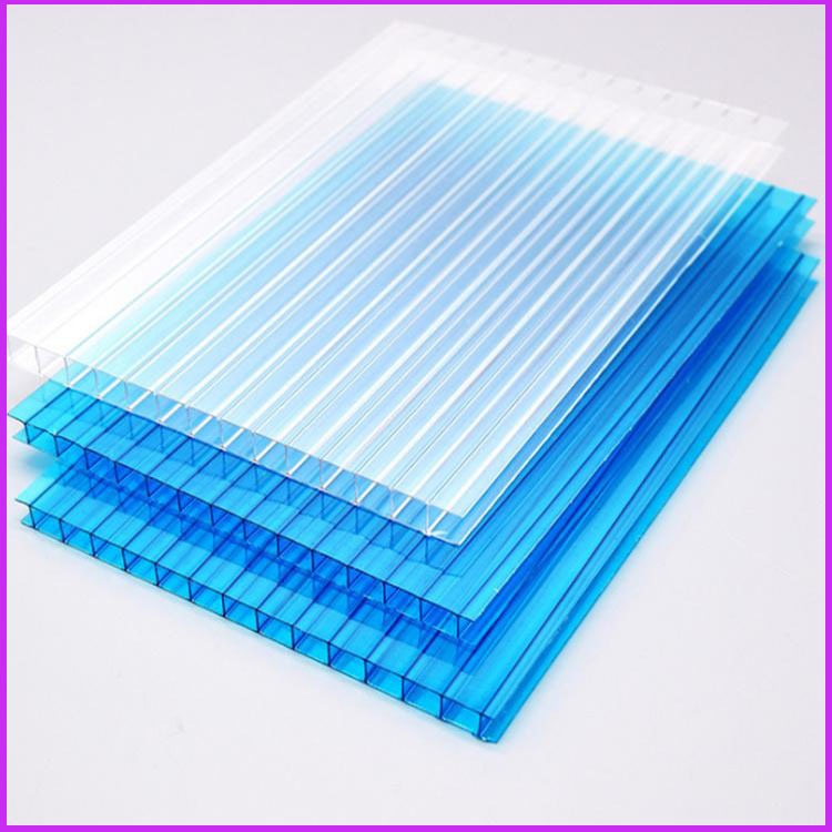 安国市卡布隆PC阳光板 10mm透明阳光板 双层单腔PC阳光板生产厂家