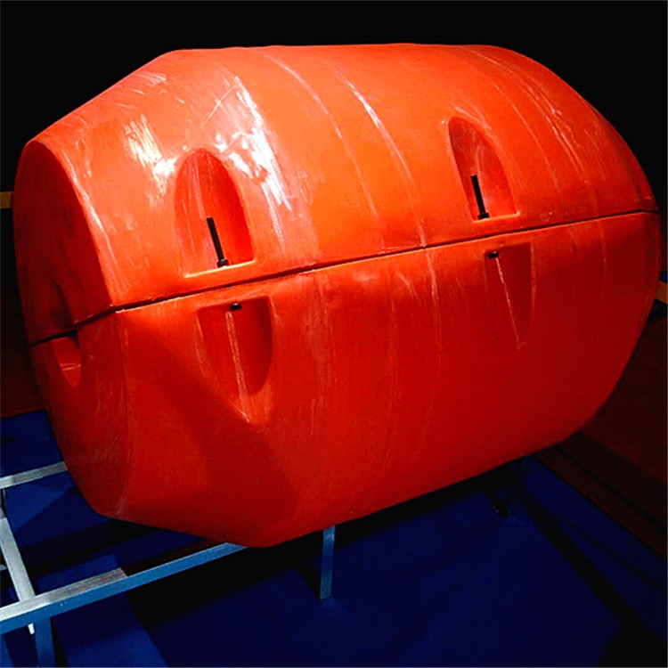 南阳河道拦污警示浮筒规格50公分喷字塑料浮筒价格
