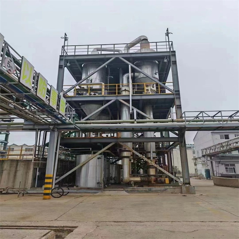 建功二手钛材四效10吨强制循环蒸发器 工业废水处理降膜蒸发器 MVR蒸发器 回收