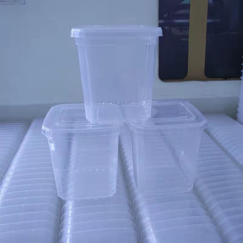 厂家直发 透明手提塑料方桶 密封收纳桶 印刷糖果零食玩具桶 隆盛塑业