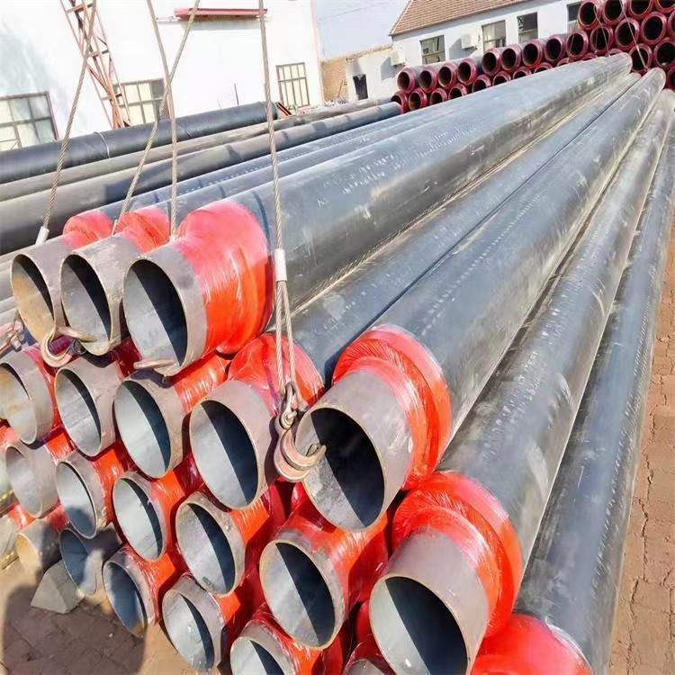 展鲲供应聚氨酯直埋焊接保温钢管定制加工涂塑钢管