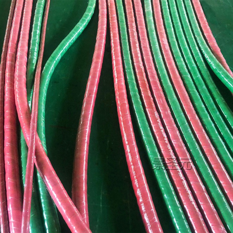 厂家景圣元直供内径35毫米红色无碳胶管耐压12公斤感应炉水电缆绝缘胶管