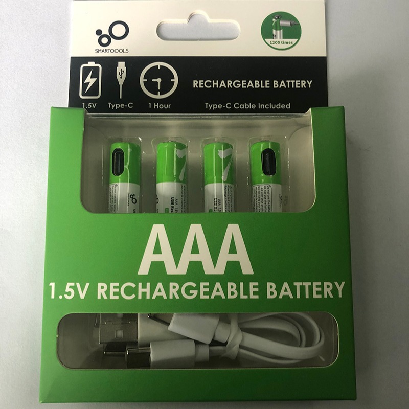 USB节能环保充电电池aaa电池1.5V锂电池7号遥控器电池