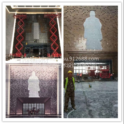 上海博物馆入口外墙孟子雕塑 人物雕塑制作工厂