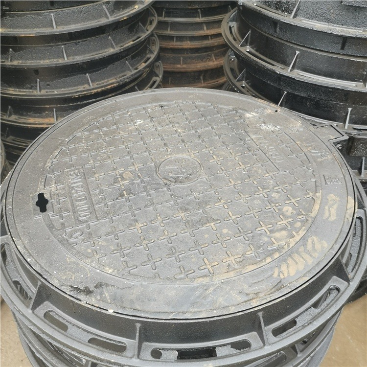 弱电井盖 500500 污水沟通用 E500承重50吨 西充重型球墨铸铁圆形盖板