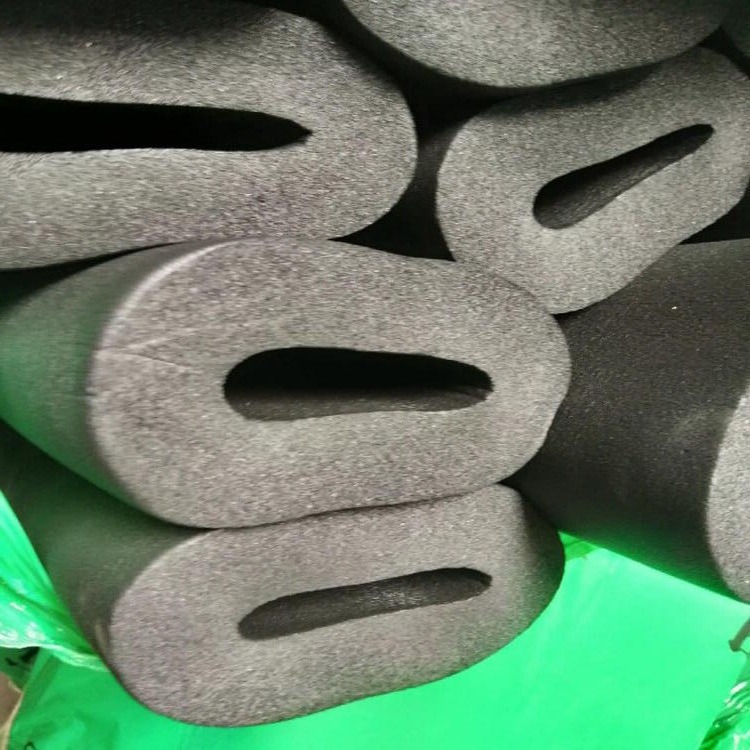 华美贴铝箔橡塑管 橡塑海绵管 降噪保温防腐防潮橡塑保温管供应
