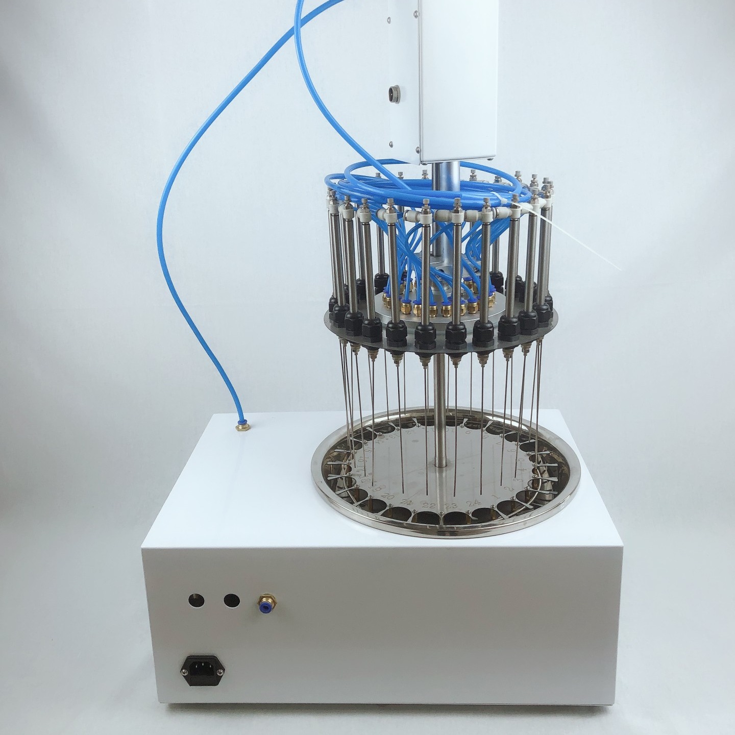 电动圆形水浴氮气吹扫仪  适用于试管 离心管 锥形瓶等不同规格容器  GY-DYDCY-12