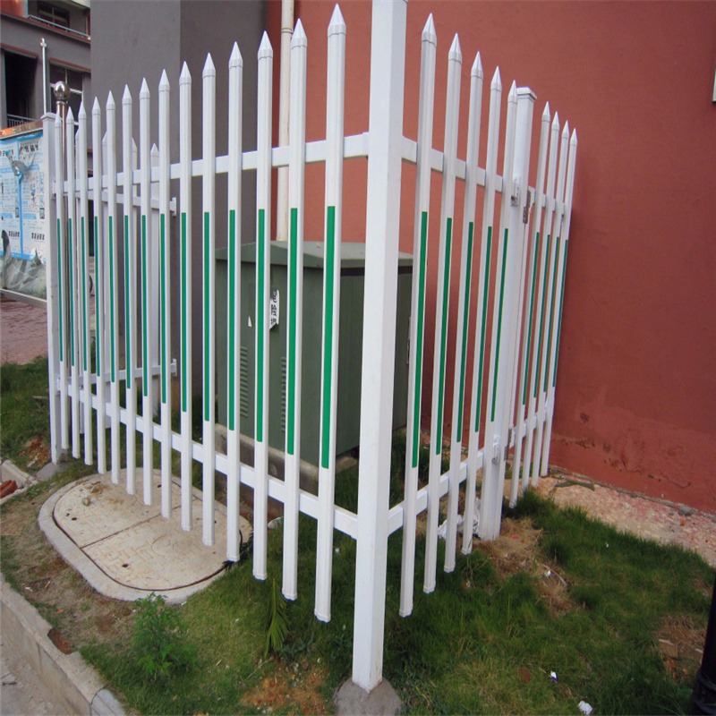 PVC护栏 塑钢防护篱笆 幼儿园变电箱围墙护栏变压器护栏峰尚安