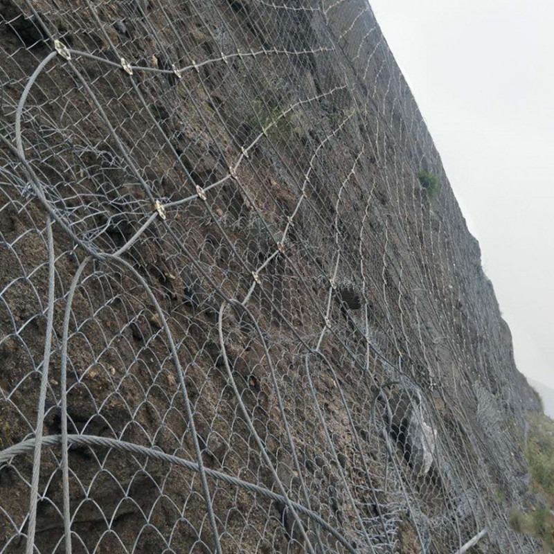 边坡主动防护网 六安钢丝绳绞索网 岩石坡面防护网 亚奇批发