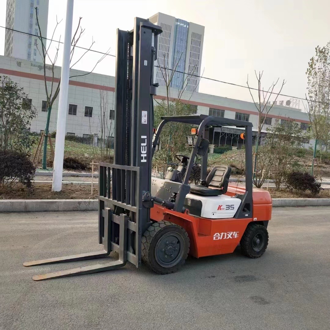 闲置3吨自动挡叉车 4米堆高叉车 物流专用 本地急售杭州 合力二手叉车价格