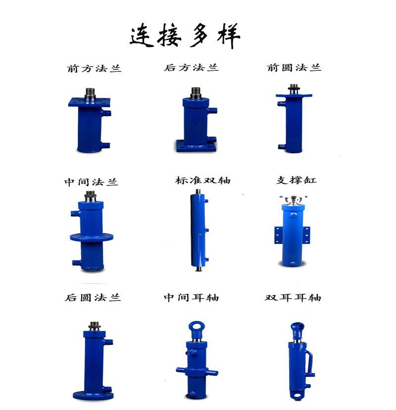 电动液压缸 活塞杆液压缸 山东鲁鑫SJYG63-1000重载液压缸示例图6