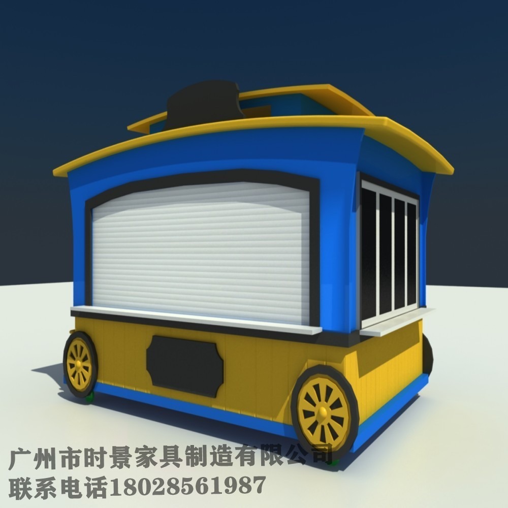 广州时景SG 供应户外景区动物卡通造型小吃车 可移动美食售卖亭 支持订做各种商用售货车