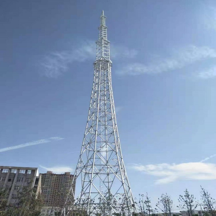 泰翔设计制作170米广播电视信号转播塔  夜景景观广播电视转播铁塔  景观广播电视转播铁塔  质保50年图片