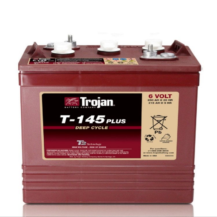 TROJAN蓄电池T-145 进口邱健蓄电池适用于高尔夫球车观光车升降机