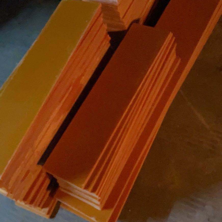 防静电电木板厂家定制加工 耐高温绝缘板材隔热橘红色胶木板零切雕刻  支持定制