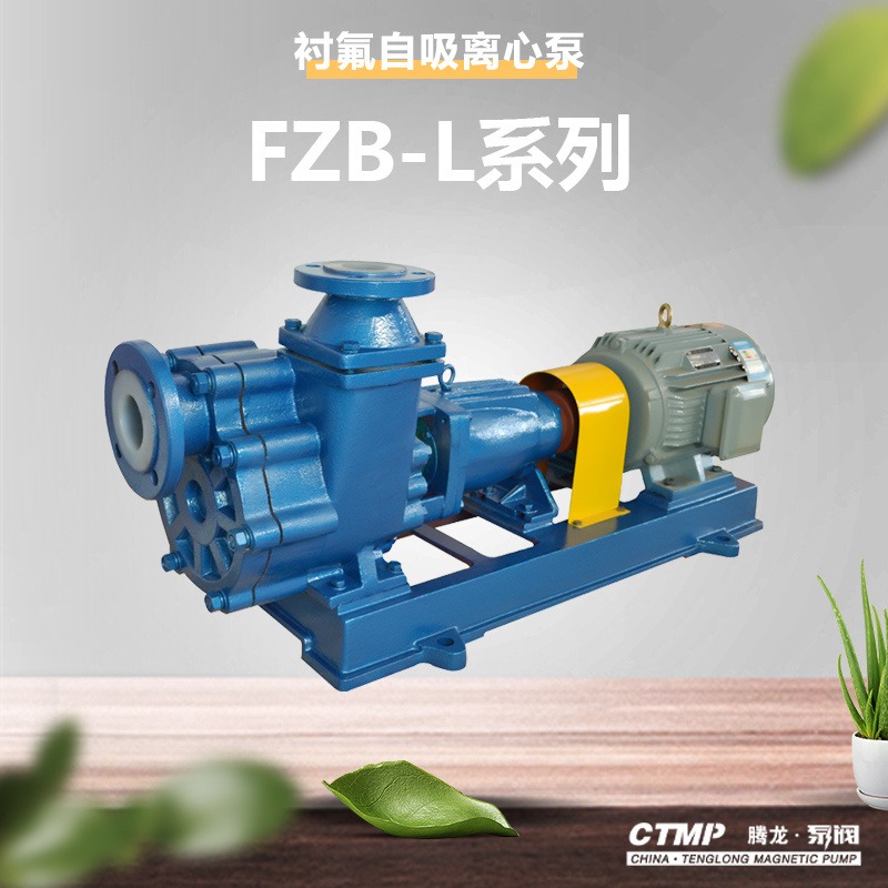 65FZB-30L衬氟自吸泵 抽酸泵 耐酸碱自吸泵厂家 腾龙泵阀