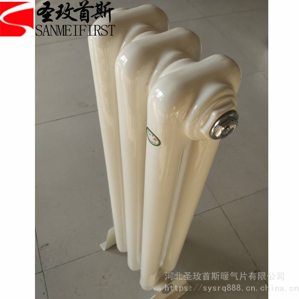 家用工程椭圆钢管二柱散热器GZ206钢制柱型暖气片