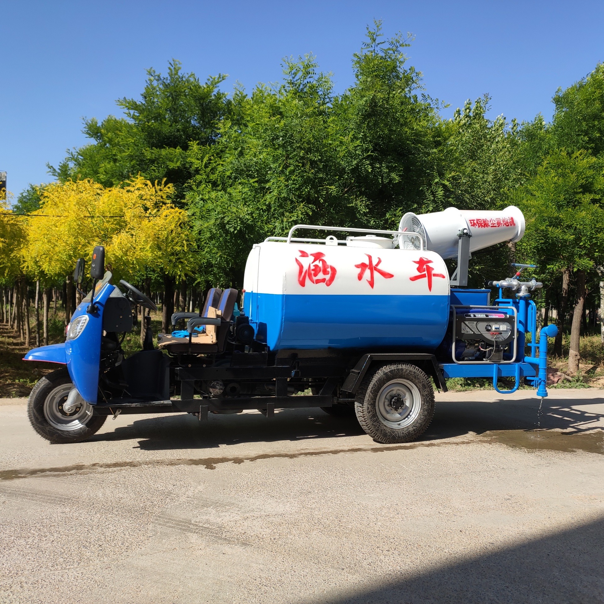 电动消防车 清洁路面 卫生防尘 适用于浇水喷洒树林 荣跃图片