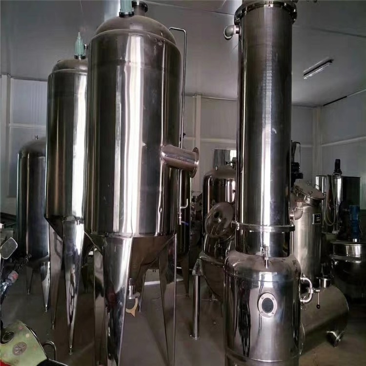 供应二手双效降膜蒸发器 1500升浓缩蒸发器 大成 多种规格