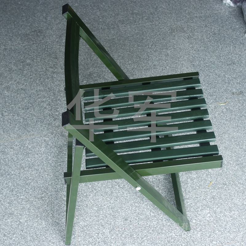 户外野战钢木椅批发，户外野战钢木椅，便携式折叠纲木椅子，多功能钢木椅HY23华军