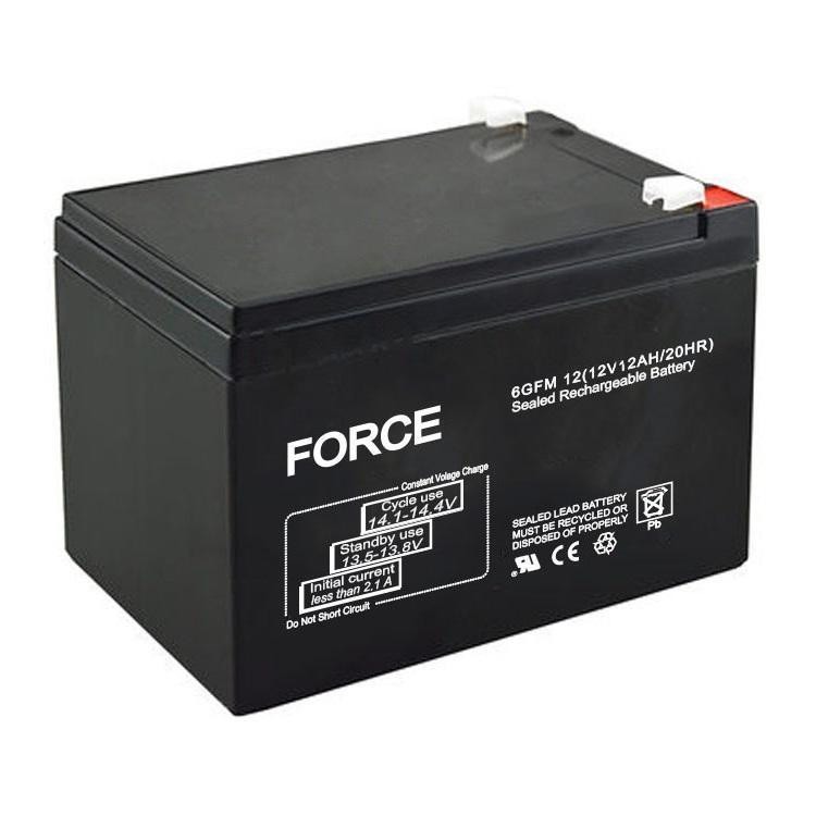 FORCE强势蓄电池6GFM12 12V12AH不间断电源 高低压配电柜