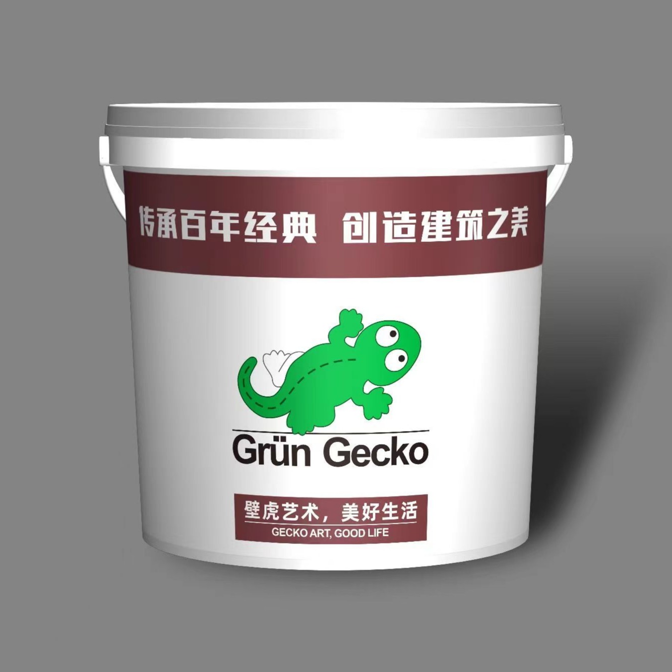 Grün Gecko 壁虎 艺术漆-艺术漆系列 可定制图片