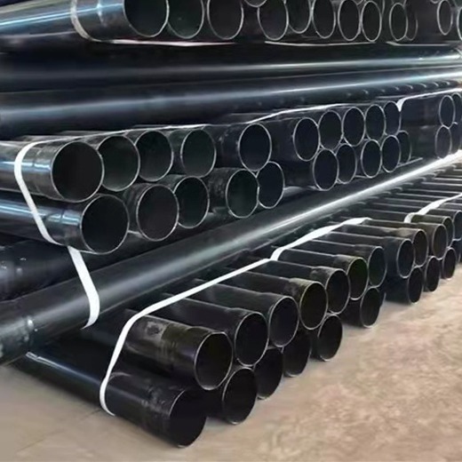 高压阻燃热浸塑钢管 直销热浸塑160钢管 黑色涂塑钢管厂家