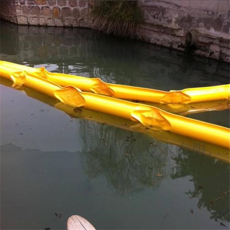 水面水体围隔装置 浮式河道水体软围隔施工安装