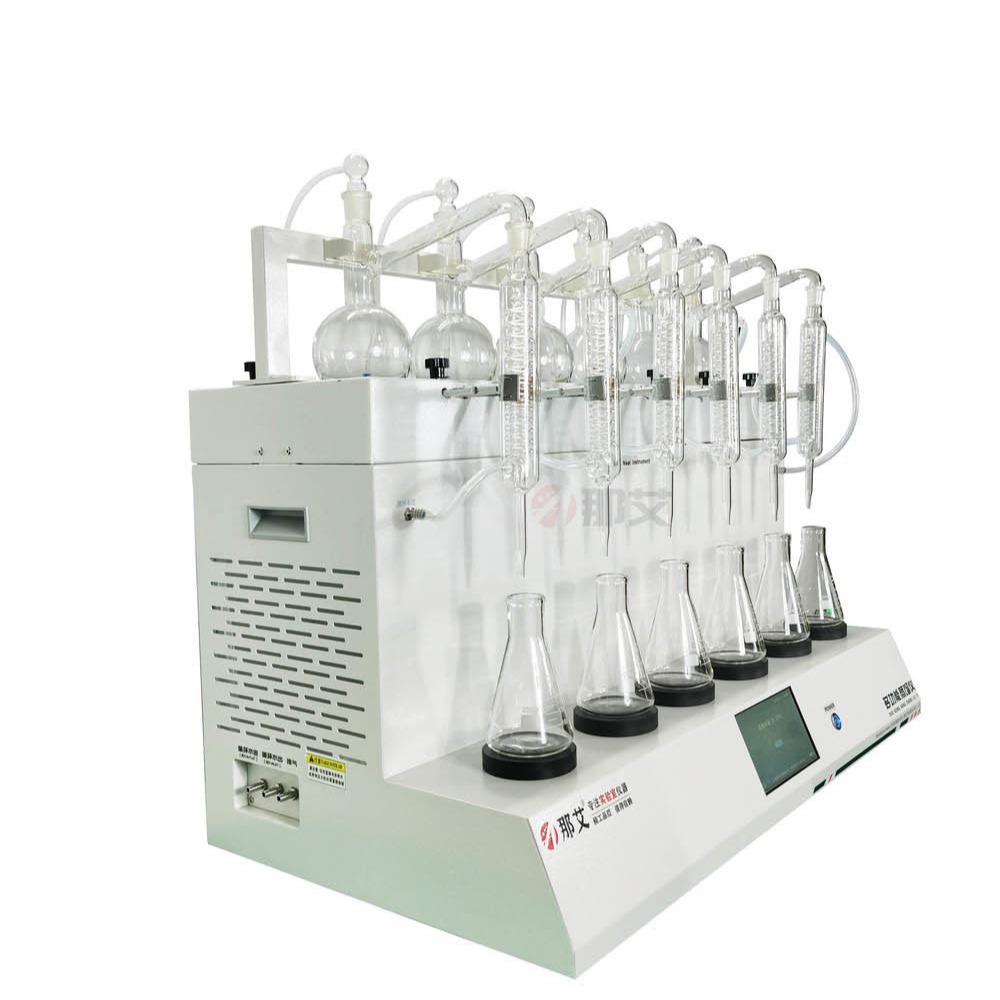 全玻璃蒸馏装置,蒸馏终点控制,实现了精密控温，水质氨氮的测定蒸馏