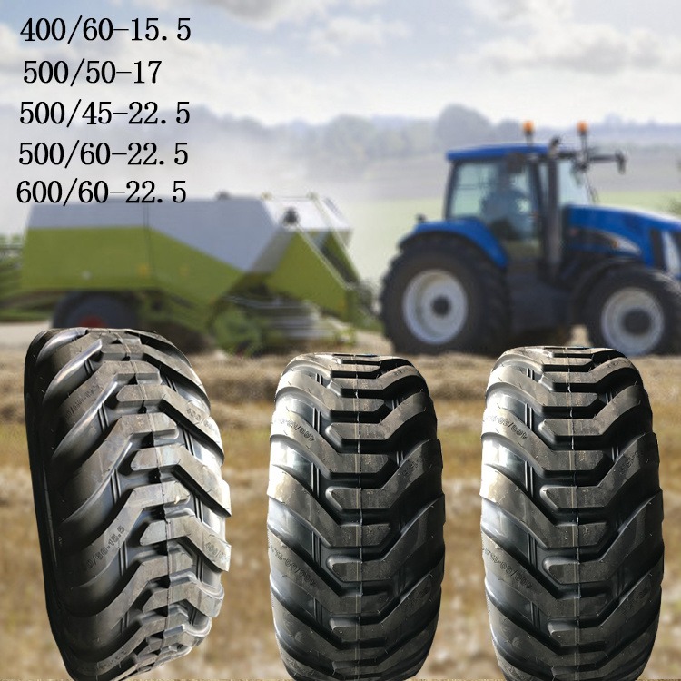 农用打捆机轮胎400/60-15.5 500/50-17可配钢圈饲料捆草机农机具500/60-22.5 550/60-2