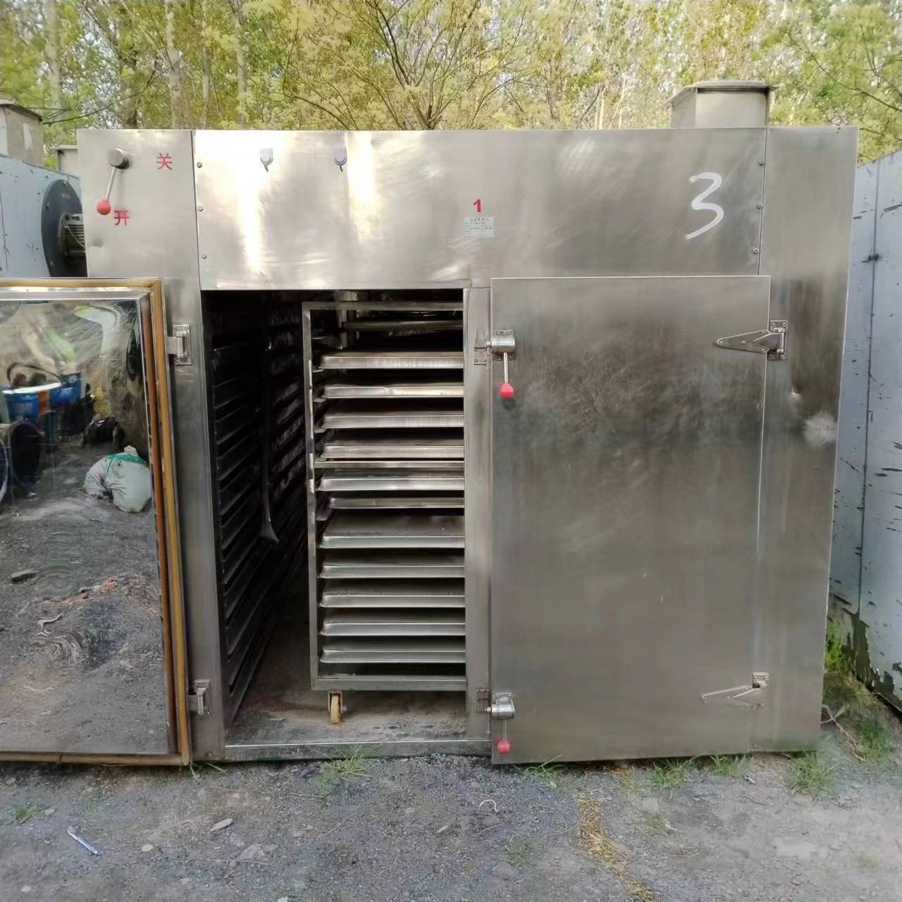 热风循环烘箱 2门4车烘箱 电加热烘箱 96盘烘箱 兴畅出售各种二手烘箱 FC-98