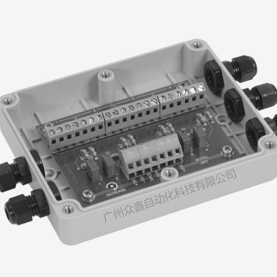 美国传力 J-BOX-ABS接线盒 ABS外壳 4个4线制带屏蔽线的传感器接入端，1个6线的信号输出端图片