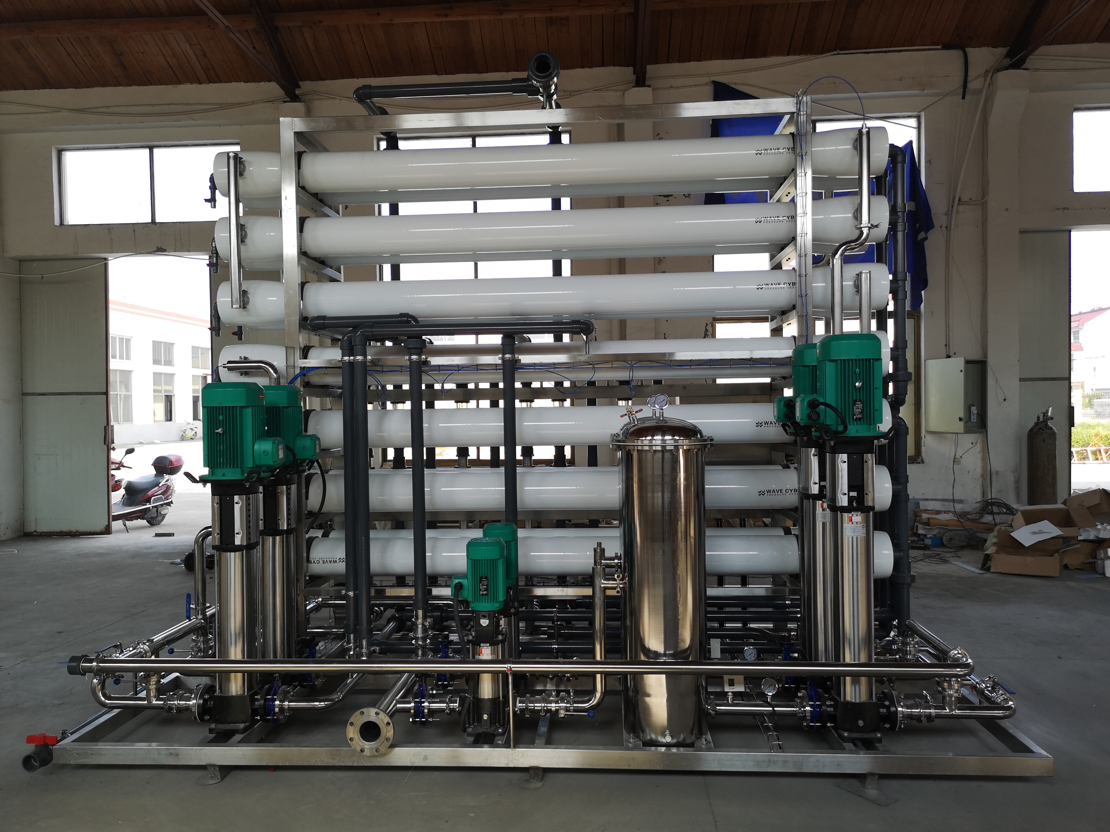 二级ro反渗透纯水装置0.5吨单级反渗透设备反渗透设备 纯化水设备厂家图片
