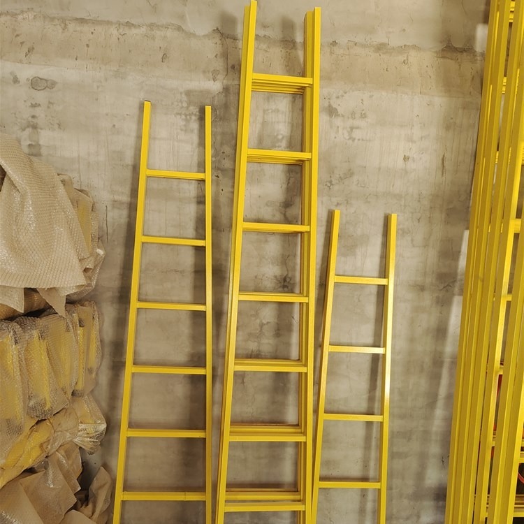 智科玻璃钢绝缘直梯 电工绝缘单梯 电力检修登高梯 3米5米可定做