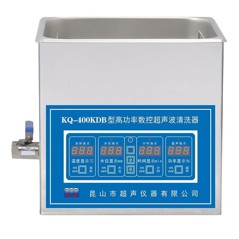 舒美KQ-400KDB台式高功率数控超声波清洗器 光电子学五金线路板零件清洗机 10升