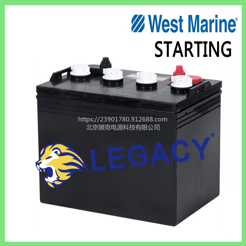 美国West Marine蓄电池Starting蓄电池两用 AGM 电池，6V190 AH，Group GC2 蓄电池