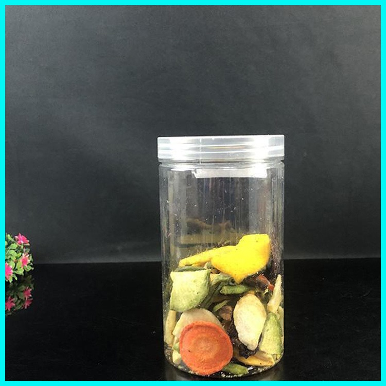博傲塑料 280ml塑料食品罐 PET透明塑料瓶易拉罐 pet塑料罐