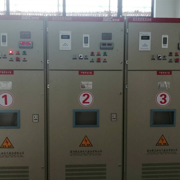 供应SPHMV高压电机固态软启动柜 河南355KW/10KV排水泵站晶闸管软启动装置