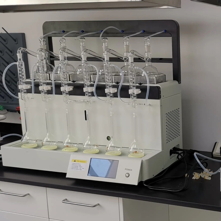 巴跃仪器 蒸馏法装置食品中药国标实验标准一体化蒸馏仪外观BASO2-6S