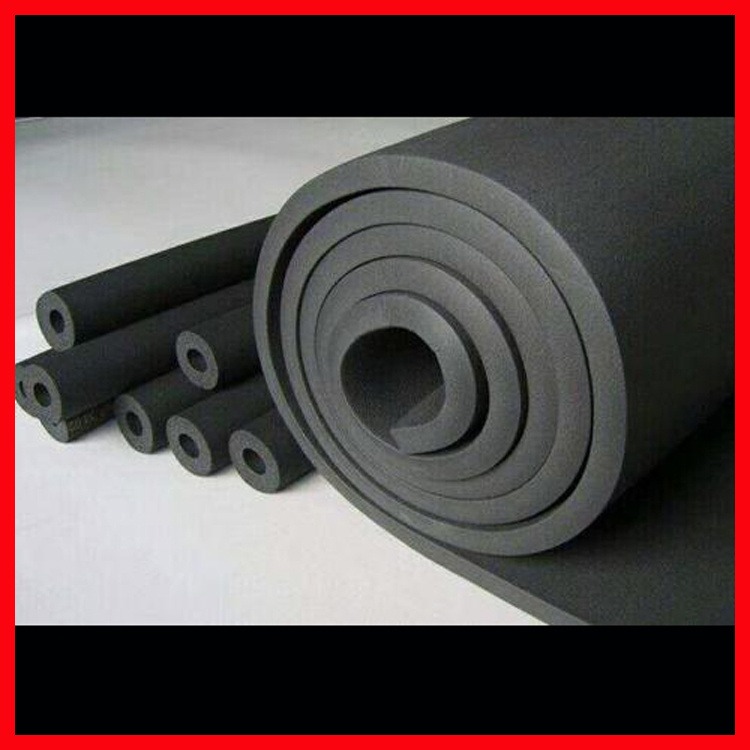 黑色微孔状橡塑保温板 耐寒橡塑卷毡 澳洋 化工橡塑保温板