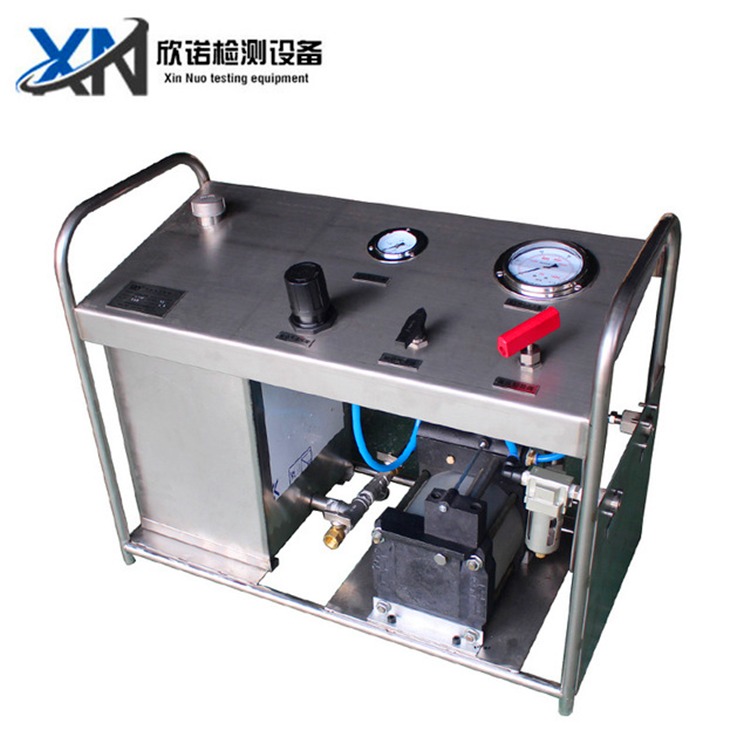 山东欣诺检测 气动压力试验简易气体增压系统加压单元DTA100  管件压力测试试验机