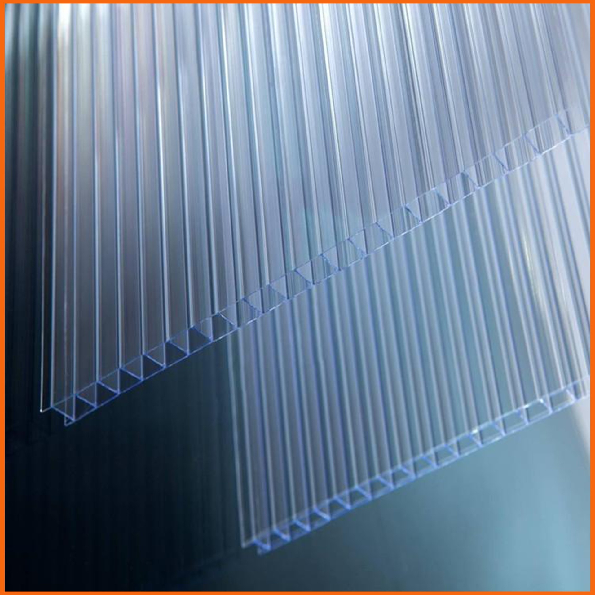 莱芜双层透明阳光板 10毫米厚中空阳光板 卡布隆PC阳光板厂家批发