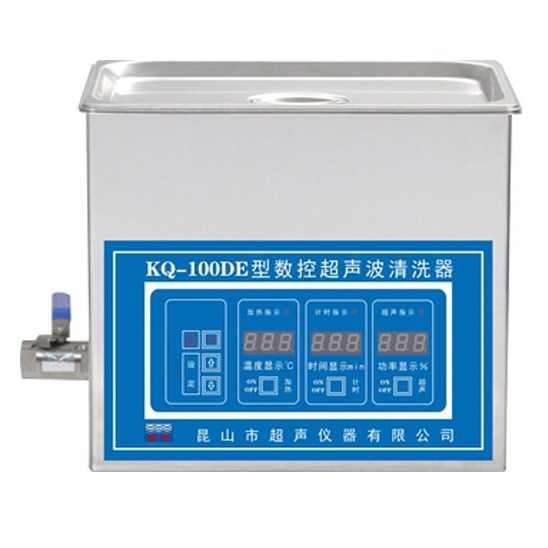 舒美KQ-100DE台式数控超声波清洗机 4L超声波清洗器 商业工业清洗设备