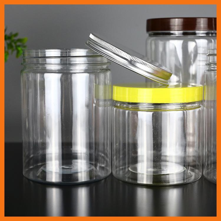 720ml平面圆罐 塑料食品罐 花茶塑料罐 博傲塑料