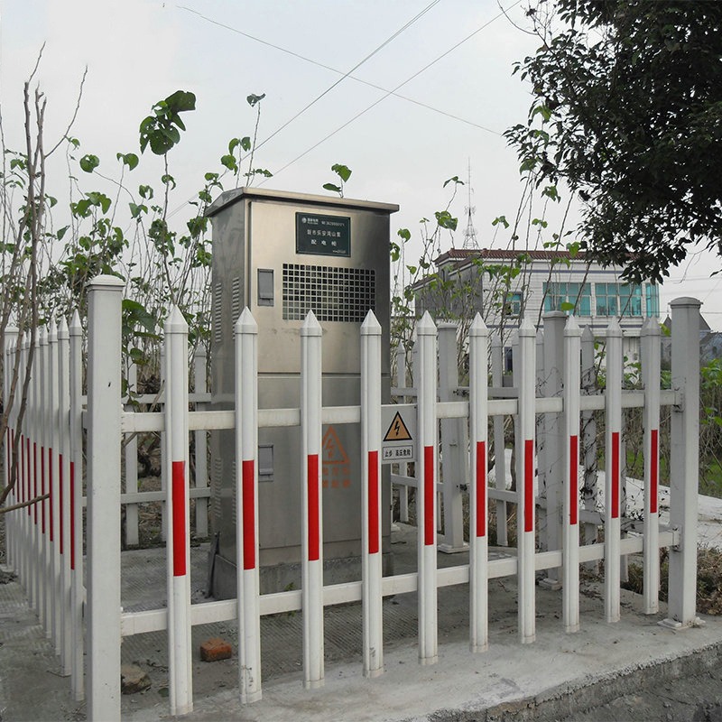 PVC塑钢护栏变压器电力栏杆厂房庭院围墙栅栏幼儿园小区草坪围栏峰尚安
